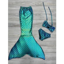 Parlak Deniz Kızı Kostümü & Bikini Takımı