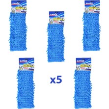 Zanix Mikrofiber Islak Kuru Nemli Makarna Şönil Palet Tablet Mop Yedeği - 40 cm 5 Adet