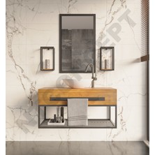 NTConcept Artes Ayna Çerçeveli Masif Ahşap Lavabo Dolabı HILTON(90CM)