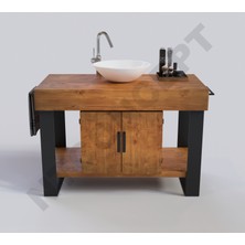 NTConcept Miha Masif Ahşap Lavabo Dolabı HILTON(90CM)