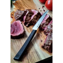 Stevig 2'li Slim Steak Biftek Bıçağı Siyah 12 cm ST-400.007