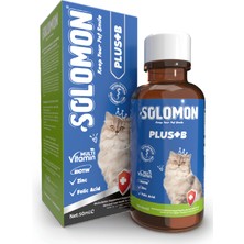 Solomon Plus+B 50 Ml Kediler Için Tüy Sağlığını Destekleyici Multivitamin Damla