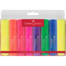 Faber-Castell Faber Castell Faber-Castell Textliner 8'li Pastel Fosforlu Kalem