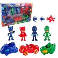 Pj Masks Pj Maskeliler 11 Li Figür Seti 4 Adet Pijamaskeliler 3 Adet Araç ve 4 Adet Aksesuar