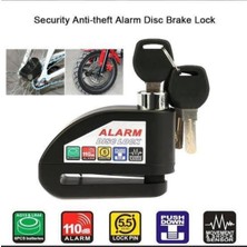 Locks Lock Alarmlı Motosiklet Çelik Gövdeli Disk Kilidi 110DSB 6mm