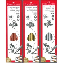 Faber-Castell Faber Castell Mercanlı 2/b Kurşun Kalem Metalik Renkler( Yeni ) 12 Adet