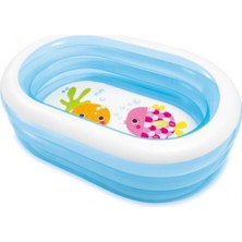 Intex Şeffaf Oval Havuz 163X107X46 cm Şişme Havuz