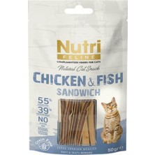 Nutri Feline Tavulu ve Balıklı Tahılsız Kedi Ödül Maması 50 gr