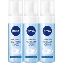 Nivea Normal Ciltler Için Yüz Temizleme Köpüğü 150 ml 3 Adet