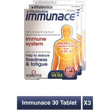 Immunace Demir, Çinko,Selenyum, Magnezyum, D Vitamini İçeren  Destek Vitamini 3'lü Avantaj Paketi