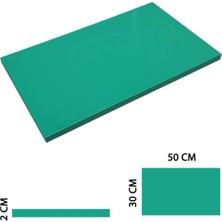 Türkay Polietilen Profesyonel Yeşil Polietilen Kesme Tahtası 30X50X2 cm