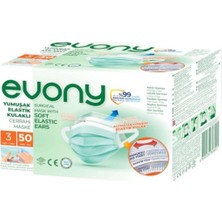 Evony Cerrahi Maske 50lı 30 Paket 1500 Adet