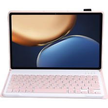 ZH Store Ahv7 Bluetooth Klavye + Honor Tablet V7 Pro Için Kılıf Pembe (Yurt Dışından)