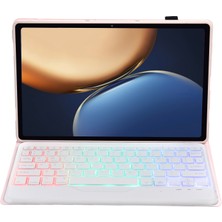 ZH Store Ahv7-Bs Bluetooth Klavye + Honor Tablet V7 Pro Için Kılıf Pembe (Yurt Dışından)