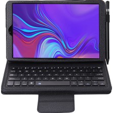 ZH Store Galaxy Tab A 10.1(2019)IÇIN SA510 Klavye+Pu Kılıf Siyah (Yurt Dışından)