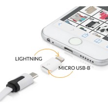 First Wei 3 Adet Micro USB Den Lightning Iphone Uyumlu Dönüştürücü Otg Çevirici Mini Aparat