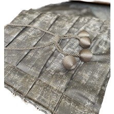 Fon Jakar Perde   Marble Desen çift kanat .Sık pileli(1 x 3)