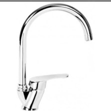 EC Shop Krw Armatür Sıcak Soğuk Çift Su Girişli Mutfak Evye (Baston Borulu) Mix Baston