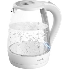 Deerma DEM-SH30W 1,7 Lt Mavi Işıklı Cam Kettle & Su Isıtıcı