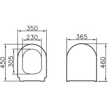 Artema Vitra 85-003-009 Sesyok Klozet Kapağı Yuvarlak Form Yavaş Kapanır Beyaz