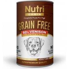 Nutri Canin Geyik Etli Patatesli Tahılsız Yetişkin Köpek Konservesi 400 gr