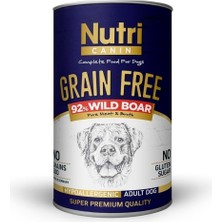 Nutri Canin Hypo-Allergenic Yaban Domuzlu Tahılsız Şekersiz Yetişkin Köpek Konservesi 400GR