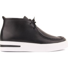 Sail Lakers - Siyah Deri Bağcıklı Erkek Ayakkabı