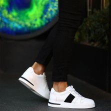 Sail Lakers - Beyaz Deri Bağcıklı Erkek Sneaker