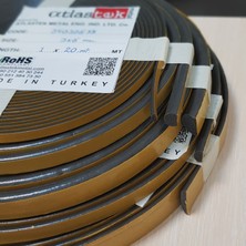 Atlastek Metal Yapışkanlı Polyuretan Conta 7X15 mm 10MT