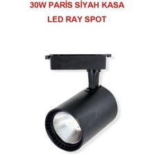 Noas LED 30W Paris Siyah Kasa LED Ray Spot Beyaz Işık