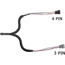 Wozlo Fan Çoklayıcı Y Pwm Splitter Kablosu 4pin Dişi 4pin - 3pin Erkek