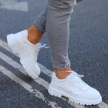 Saillaker’s Sail Lakers - Beyaz Deri Yüksek Taban Erkek Sneaker