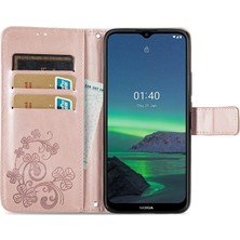 Wansheng Nokia 1.4 Four-Leaf Clover Pu Case Telefon Kılıfı (Yurt Dışından)