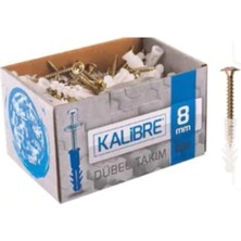 Made Kalibre 8 mm Vida&dübel Takımı | Pul Başlı | 100 Adet