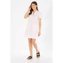 U.S. Polo Assn. Kadın Krem Örme Elbise 50266322-VR071