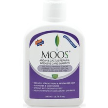 Moos pH 5.5 Argan & Kaktüs Özlü Tuzsuz Onarıcı Bakım Şampuanı 200 ML.