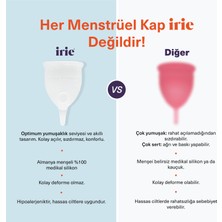 İrie Adet Kabı Regl Kabı Menstrüel Kap Menstrual Cup Yumuşak & Hassas / Alman %100 Medikal Silikon