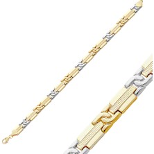 Lilarote 14 Ayar Erkek Zincir Altın Bileklik