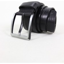 Kara Deri Karya Deri Desenli Erkek Kemer 8012