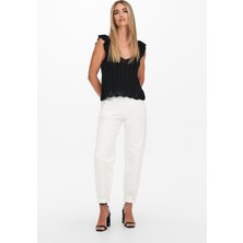Only 15219708 Kadın Onltroy  Lıfe Hw White Carrot A Dnmjeans Denim Pantolon