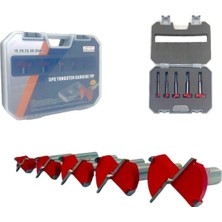 Moonshop 5 Parça 5 Parça Menteşe Mumluk Açma Freze Matkap Uç 15 20 25 30 35 Mm..