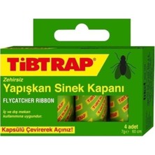EC Shop Tiptrap Tibtrap Yapışkan Karasinek Tuzağı Sinek Bandı 4'lü Paket