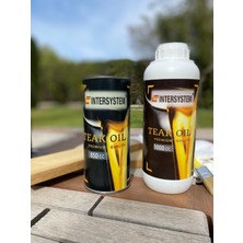 Inter System Teak Oil, Mobilyalarınız Için Gerçek Tik Yağı, Iroko Yağı, Ahşap Bakım 850 cc