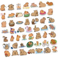 Dogula 50PCS Çocuklar Için Karikatür Çıkartmaları Karikatür Capybara Sticker Çıkartmaları Kupa Çıkartmaları Komik Sevimli Hayvan Çıkartmaları Telefon Buzdolabı Poster Duvar Araba (Yurt Dışından)