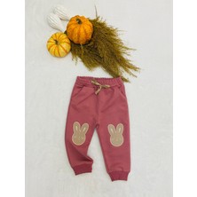 Bedi Baby Kız Bebek Tavşan Desenli Eşofman Altı  Çocuk Pantolon