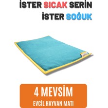 pawdaz Serin (60X40CM) - 4 Mevsim Kedi/ Köpek Matı, Sıcak Veya Soğuk Kullanılabilen Minder Yatak