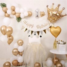 Çıtı Pıtı Store Kral Taçlı 1 Yaş Doğum Günü Balon Seti