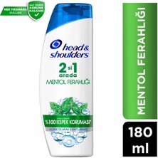 Head&Shoulders Mentol Ferahlığı 2'si 1 Arada Kepeğe Karşı Etkili Şampuan 180 ml