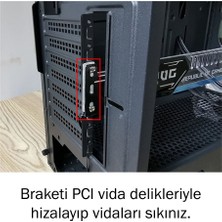 Coolmoon Rgb Gpu Ekran Kartı Tutucu Braket 4pin + 5V 3pin Çevirici Kablo