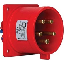 Mete Enerji 406221V 5X32A IP44 Makine Fişi -Düz-(Vidalı Bağlantılı ) 380-415 V